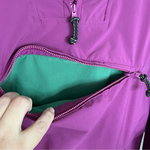 BONOBOS PACKABLE REC JACKET MENS MEDIUM LIGHTWEIGHT PULLOVER QUARTER ZIP HIKING - Picture 6 of 9